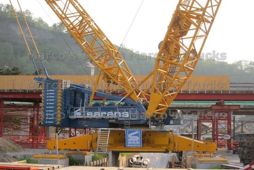 Lkw foto terex kranwagen gelb - lkw,