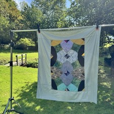 Tischdecke Patchwork Unbenutzt Leicht & Einfach Dekorativ 114x128 cm Abstrakt