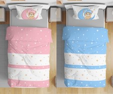 Baby Bettwäsche 100x135 cm Teddy Bären Sterne Jungen Mädchen Kinderbettwäsche