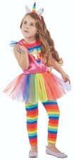 PxP 12232 - Einhorn, Regenbogen Pferd, Kinder Kostüm, Gr. 104 - 128