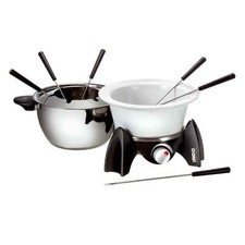 4 Stk. Unold Fondue Set 48615 eds/sw Fondue/Woks Fondue