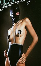Fetish Fantasy Lingerie Extreme Bodysuit Hood Chain Pasties Tassels Nipple