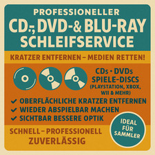 10 x CD DVD Blu-ray Reparatur