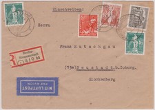 *Seltene Dreifach-MiF, Plattenfehler Nr. 42, portoger. Lp-R-Brief B-SIEMENSSTADT