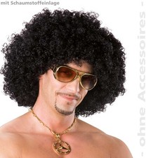 Perücke Afro schwarz Locken Hippie Lockenkopf Afroperücke 70er 80er 123561813