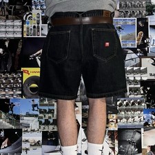 JORTS ECKO UNLTD. W38 IT50 Loose Baggy Fit Vintage Y2k Black Jeans Shorts Black