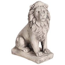 Steinfigur Löwe Deko Statue