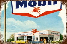 Retro Blechschild MOBIL 30 x 20 cm Metallschild Vintage Nostalgie Car (037850)