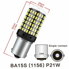2x P21 W BA15S 1156 144 SMD