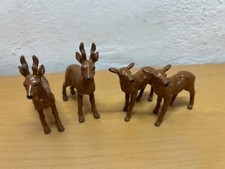 4 Stück - Schleich 2x Rehbock