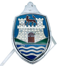 EARLY 4 BRICKS VOLKSWAGEN WOLFSBURG HOOD CREST EMBLEM BEETLE VW ZWITTER BUG xyz