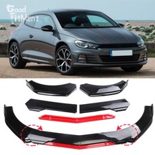 Für VW Scirocco 3 Glänz Spoilerschwert Frontspoiler Stoßstangen Lippe Splitter