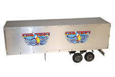 Vintage RC Modell Container Auflieger Sattelauflieger für LKW Truck Scale 1:16