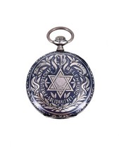 Taschenuhr Schweizer Verbands Uhr Tula Silber 50mm Großjean