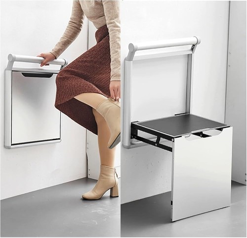 Klappbarer wandhocker mit - klappbarer,
