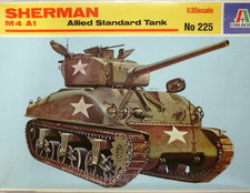 Italeri Nr.: 225 , Sherman M4 A1 vintage 197er -AR-