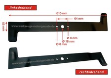 Rasentraktor Messer 122cm, f. Castel, Brill, Honda, Sabo,Viking,John Deere, Solo