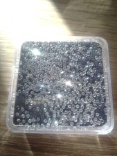 1 echter weisser rund geschliffener Topas,white Topaz round facet ca 1,2mm t3