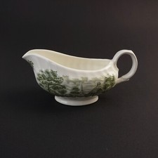 Englisches Porzellan Memory Lane British Anchor Ironstone Sauciere grün