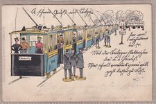 Ansichtskarte Leipzig - Straßenbahn Linie 243 Connewitz - Asphaltwerke - 1907