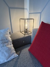 Tischleuchte IMPRESSIONEN Designer Lampe Schwarz Metall, B: 18,5 cm, H: 28,5 cm