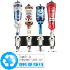 infactory Flaschenhalter und Dosierer, 4-fach, für Wandmontage Versandrückläufer