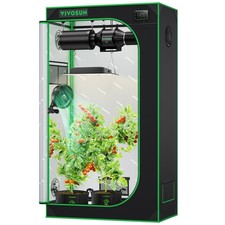 VIVOSUN S326 Growzelt 90x50x160cm Growbox Gewächshaus Grow tent Growschrank
