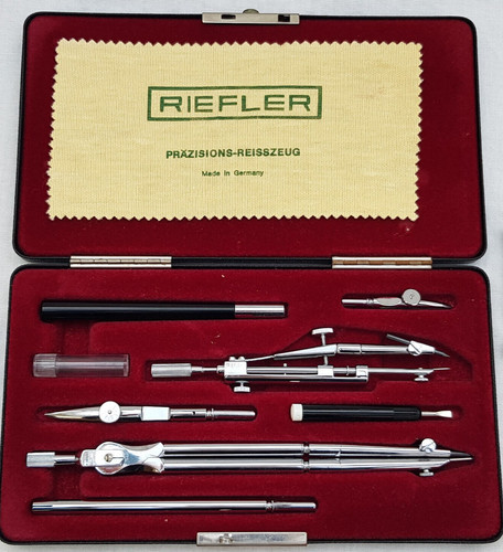 Riefler zirkelkasten reisszeug - zirkelkasten,
