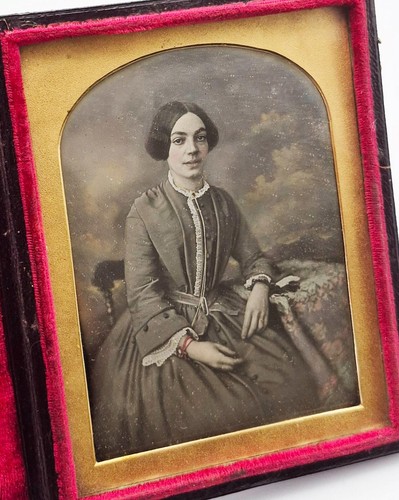 Edle platte daguerreotypie - 1/4,