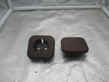 Busch Jäger LX 1 Steckdosen Abdeckung + 1 Wippe mit Klammer Mahagoni / Braun A11