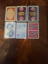Kleiner Posten DDR Werbe Kartenspiele Minol RFT BZ am Abend......6 Stück 