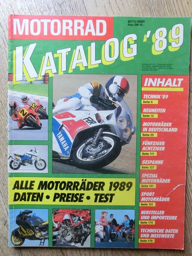 Motorrad katalog 1989 80773 - 1989,