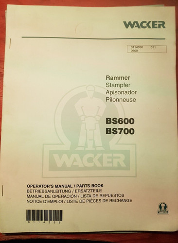 Wacker stampfer bs600 - wacker,