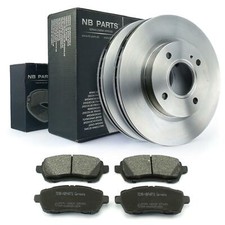 Bremsscheiben 258mm belüftet Bremsbeläge vorne für Ford Fiesta 6 VI 1.0 - 1.6