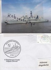 F 207  Fregatte BREMEN, Bundesmarine, Schiffstempelbeleg + Foto, 2003