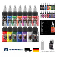 Tattoo Tinte 14 Farben 15 ml