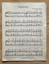 7 Musikstücke Verlassen bin i / Schneewalzer / ... Noten Klavier und Gesang !!