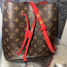 Louis Vuitton  Neonoe Monogram Canvas rotes Futter Neo Noe Coquelicot Red