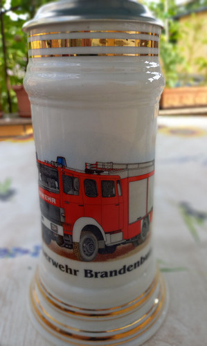 Feuerwehr bierkrug brandenburg - bierkrug,