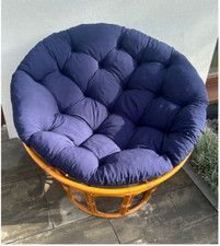 Sitzkissen für Papasan Rattanmöbel Hängesessel Rund Kissen Garten 110cm Top-Qual