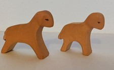 Krippenfiguren-  2 Schafe  5,5 hoch - Margarete Ostheimer  90er Jahre 