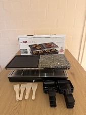 Clatronic RG 3518 Raclette-Grill mit Naturstein & Grillplatte – für 8 Personen