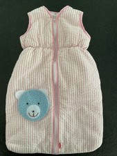 Puppenschlafsack Rosa gestreift Heless Puppe Zubehör