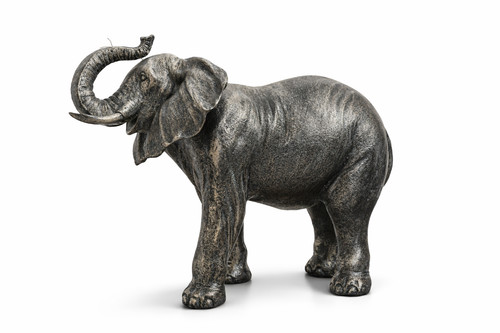 Elefant figur polyresin silber - elefant,