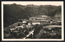 Ansichtskarte Kienberg /Böhmerwald, Ortsansicht mit Fabrik 1940 