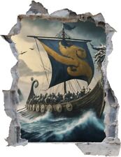 Wandtattoo Wikinger Schiff -