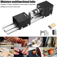 Metalldrehmaschine Mini Drehmaschine Drehbank Tischdrehbank DIY Holzbearbeitung