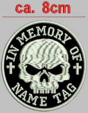 IN MEMORY OF  Aufnäher Patch