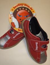 Bowlingschuhe Verlei Schuhe BOWLING – Velcro Red/Grey Edition Vintage Klettband