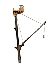 Playmobil Mast dunkelbraun mit Lastenkran und Mastkorb 4290 Piratenschiff Schiff